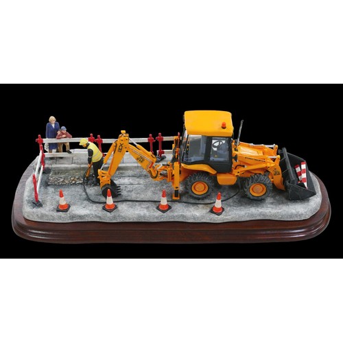 288 - A Border Fine Arts limited edition model 'Essential Repairs' with JCB, with certificate numbered 650... 