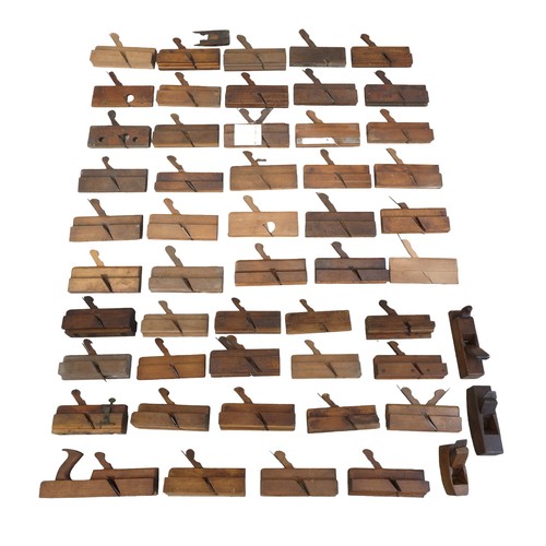 378 - A quantity of moulding planes, some named. (2 boxes)