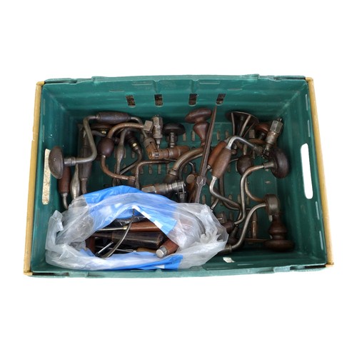 382 - A quantity of drills and braces. (1 box)