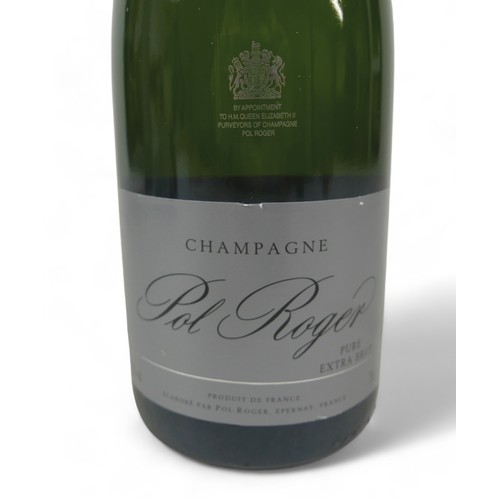 358 - A bottle of Pol Roger Pure Extra Brut vintage champagne, boxed.