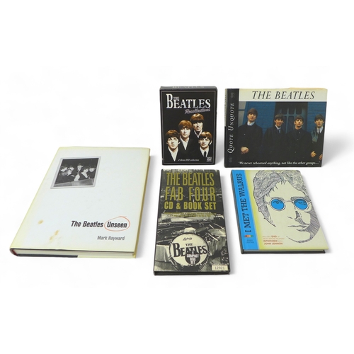 299 - A collection of three books relating the The Beatles, comprising The Beatles Unseen by Mark Hayward,... 