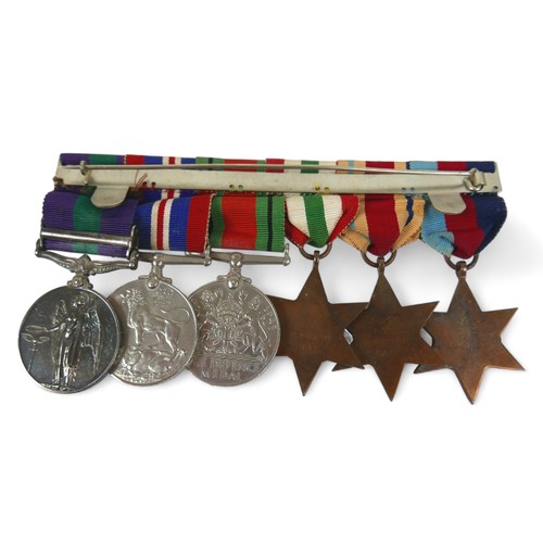 319 - A group of six WWII medals, for F. Lt W. Murphy, 52395.