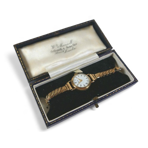 159 - A collection of watches, comprising a Rotary 9ct gold cased lady's wristwatch, white dial, case 19mm... 