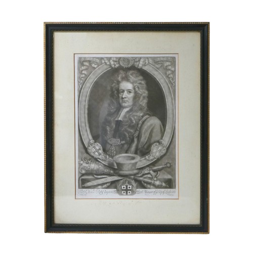 403 - A mezzotint portrait of Robert Clayton, Lord Mayor of London, after John Riley, engraved by John Smi... 