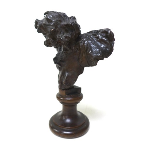 155 - Giuseppe Renda (Italian, 1859-1939): 'Head and shoulder bust', bronze, signed 'G Renda' and 'Napoli ... 