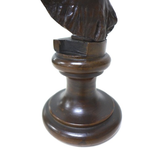 155 - Giuseppe Renda (Italian, 1859-1939): 'Head and shoulder bust', bronze, signed 'G Renda' and 'Napoli ... 