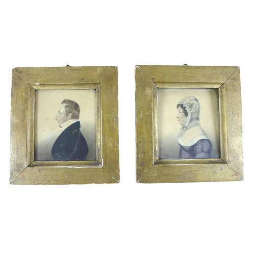 233 - Four gilt framed 19th century miniatures and three gilt framed Baxter prints, Baxter frames measure ... 