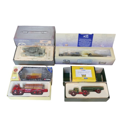 207 - Four Corgi die-cast toys, comprising a 60th Anniversary Churchill MkIII, 34 Tank Brigade 107 RAC (5t... 