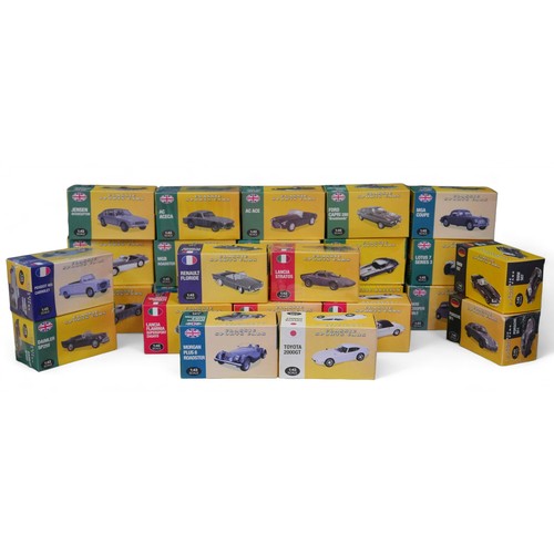 203 - Twenty-six Atlas Classic sports Cars die-cast models, all with original boxes, some in unopened cell... 