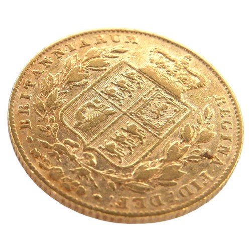 43 - A Victoria Young Head Shield Back gold sovereign, 1842.