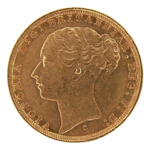 51 - A Victoria Young Head gold sovereign, 1880, Sydney, Australia Mint.