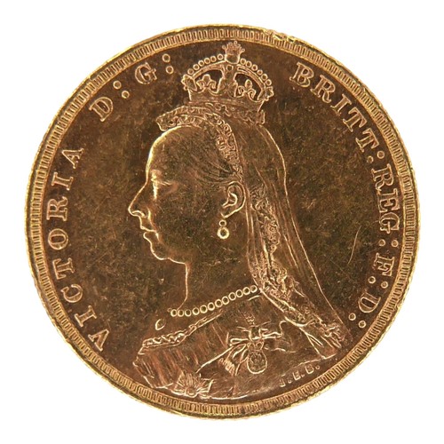 53 - A Victoria Jubilee Head gold sovereign, 1888, Melbourne, Australia Mint.