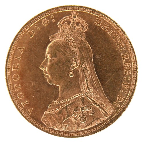 54 - A Victoria Jubilee Head gold sovereign, 1889.