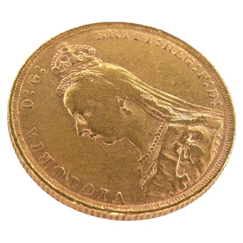 55 - A Victoria Jubilee Head gold sovereign, 1890.