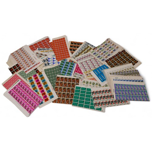 192 - A large collection of British pre-decimal sheets of stamps from the 1960's onwards.