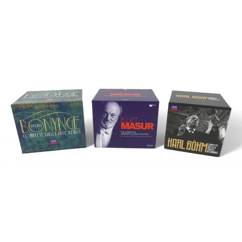 180 - A group of three classical music box sets, comprising Kurt Masur, The Complete Warner Classics Editi... 