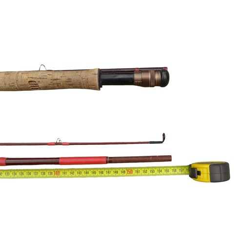 186 - A collection of vintage fly fishing rods, including Hardy, two Milbro, a three-piece James & Sons, a... 