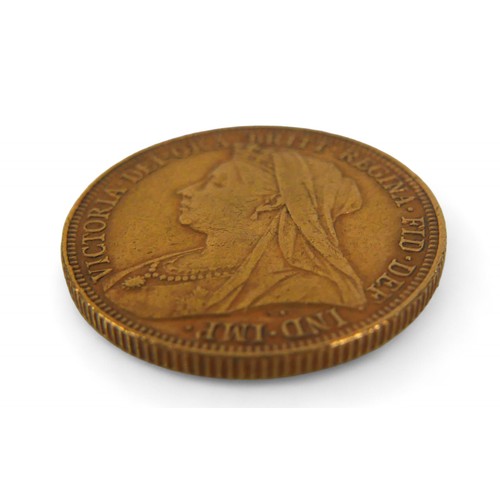 117 - A Victoria Old Veiled Head gold sovereign, 1893.