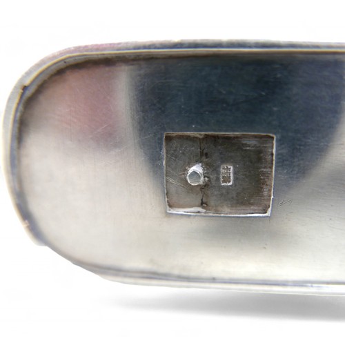 71 - A pair of Japanese silver slipper form condiments, with two character Japanese hallmark, 2.4toz, eac... 