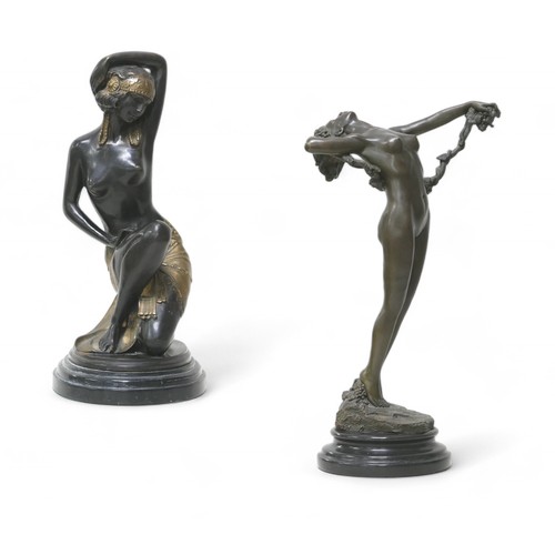 197 - Two Art Deco style figurines, (2)