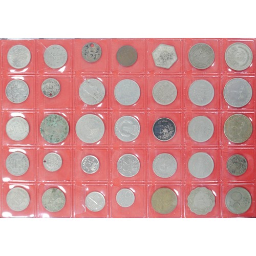 98 - A large collection of mainly British coins, including an Edward I silver penny, an Elizabeth I silve... 