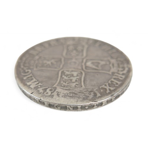 115 - A James II 1687 Tertio crown, 29.3g.