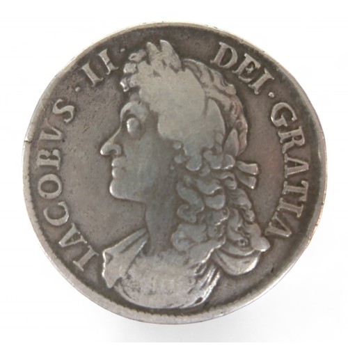 115 - A James II 1687 Tertio crown, 29.3g.