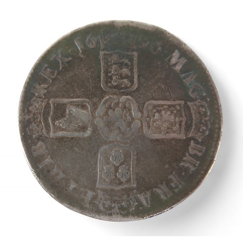 109 - A William III 1696 Octavo crown, 29.8g.