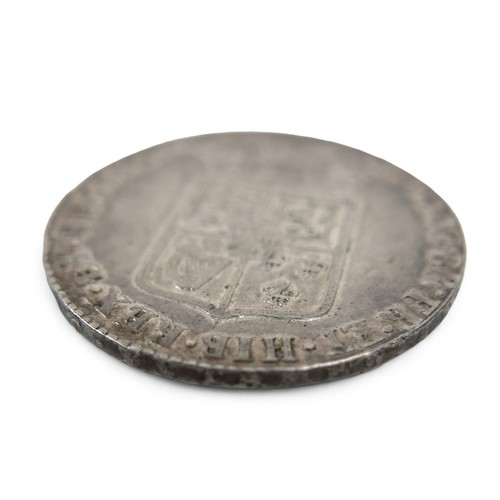 125 - A William and Mary 1689 half crown, Primo first reverse, 15g.