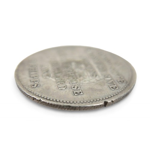 96 - A 19th century Bath four shilling token, no inner circle type, 15.4g.