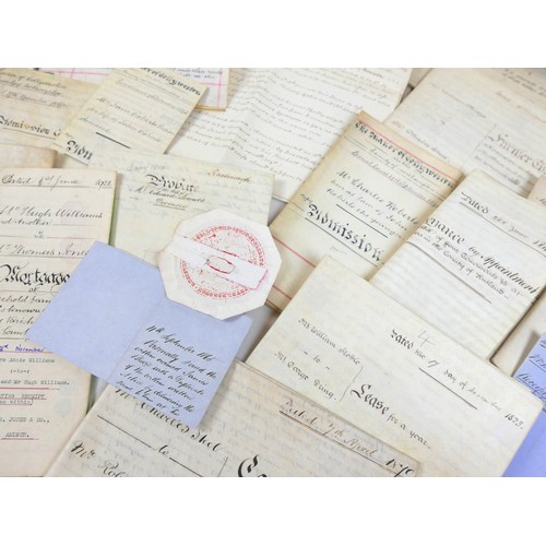 204 - A large collection of indentures, probates and other documents relating to the local area, many cont... 