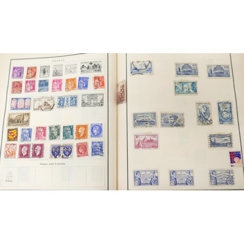 225 - Philatelic: An early 20th century collection of GB and world stamps, to include three albums (two re... 