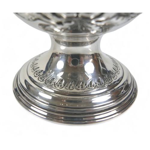 80 - An Edward VII silver twin handle trophy cup with embossed decoration William Hutton & Sons Ltd Sheff... 