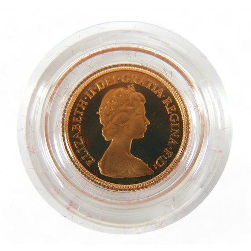 101 - An Elizabeth II gold proof half sovereign, 1980.