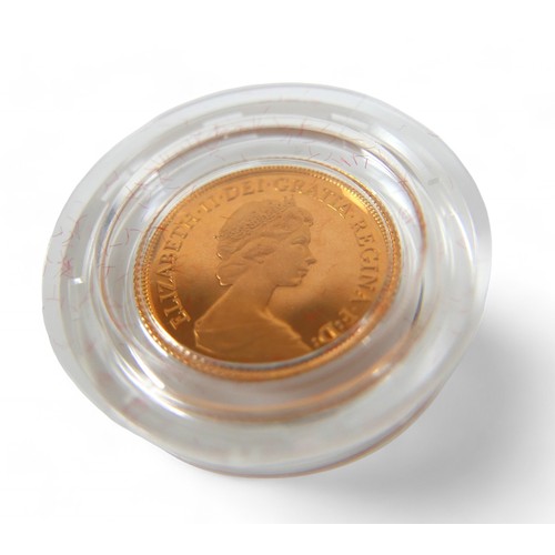 101 - An Elizabeth II gold proof half sovereign, 1980.