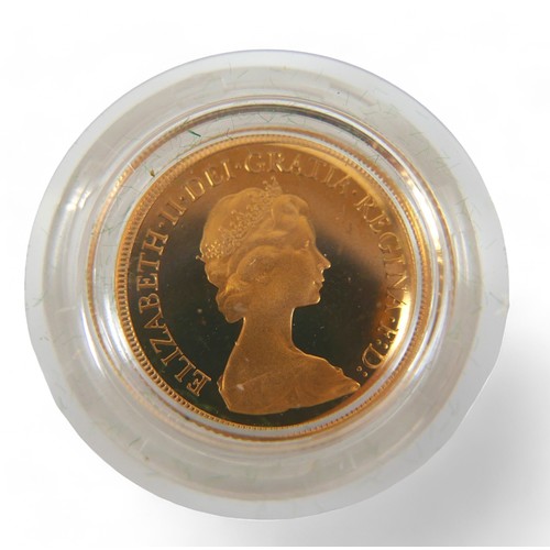 102 - An Elizabeth II gold proof half sovereign, 1980.