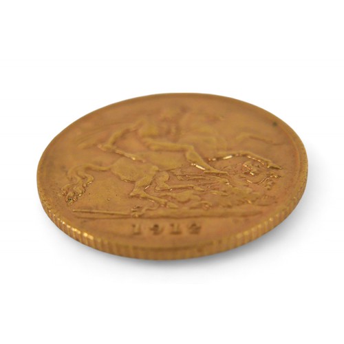 104 - A George V gold half sovereign, 1912.