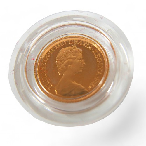 103 - An Elizabeth II gold proof half sovereign, 1980.