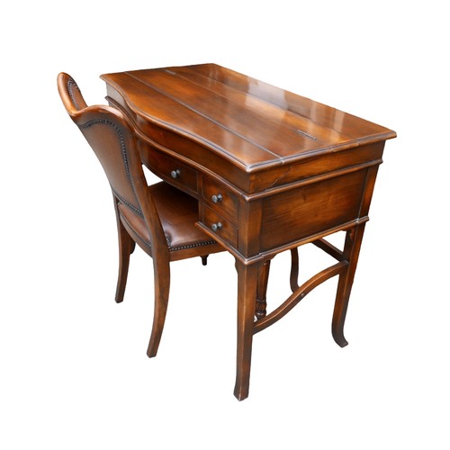 358 - A writing desk and chair by Theodore Alexander, the desk having a lift up top and fitted interior ab... 