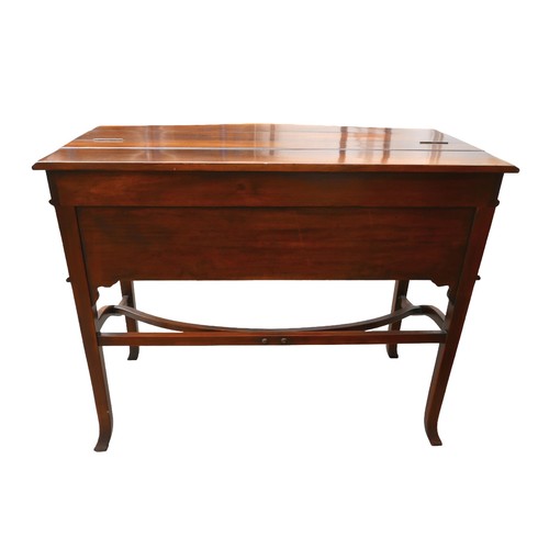 358 - A writing desk and chair by Theodore Alexander, the desk having a lift up top and fitted interior ab... 