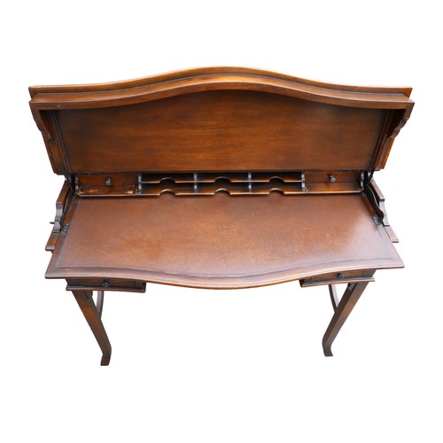 358 - A writing desk and chair by Theodore Alexander, the desk having a lift up top and fitted interior ab... 