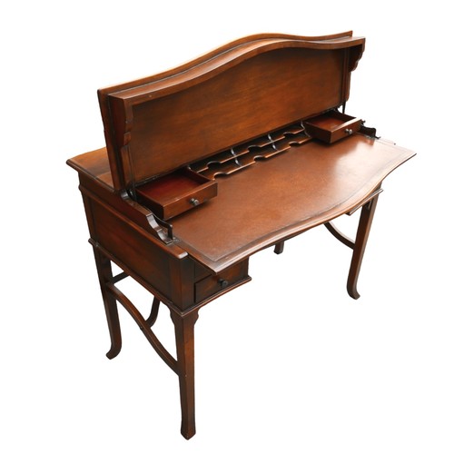 358 - A writing desk and chair by Theodore Alexander, the desk having a lift up top and fitted interior ab... 