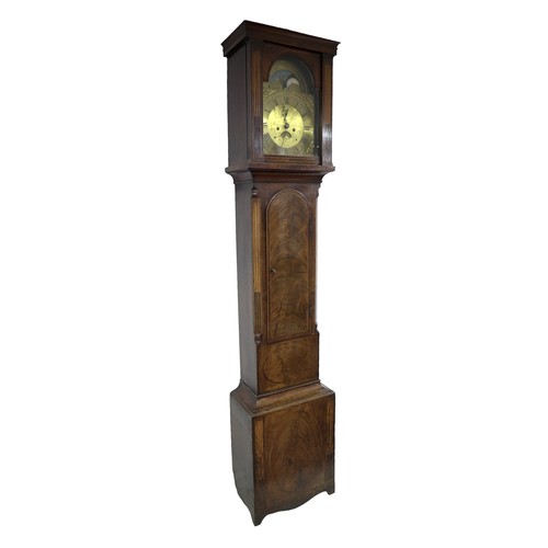 355 - A George III mahogany 8-day longcase clock, Moses Abraham, Frome,the twin train movement with anchor... 