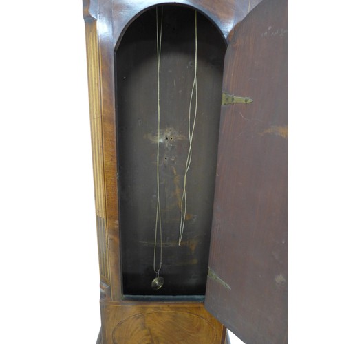 355 - A George III mahogany 8-day longcase clock, Moses Abraham, Frome,the twin train movement with anchor... 