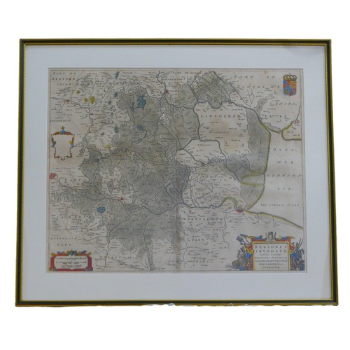 293 - A group of four 17th century and later maps of England, including after John Speed (English, 1552-16... 