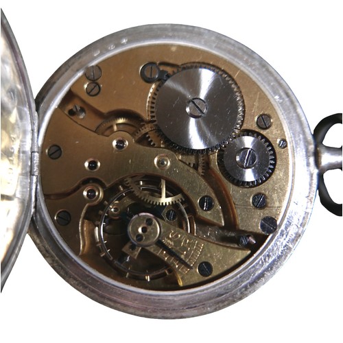 108 - Three silver pocket watches, largest Chronometre Musett with a 50mm case(3)