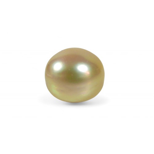 50 - A South Sea pearl, approximately 12 by 13 by 13mm overall 3.2g.