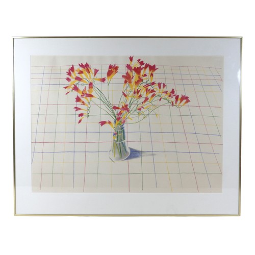 276 - Glynn Boyd Harte (1948-2003): 'Freesias', a limited edition lithograph, 20/100, signed lower right c... 