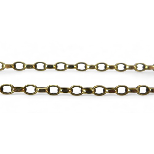 68 - A 9ct gold cable chain, with lobster clasp, 42.5cm long, 8.0g.