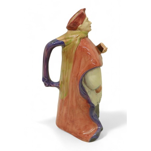 152 - A collection of porcelain and ceramics, including a large cardinal Wolsey jug figure, a Meissen porc... 